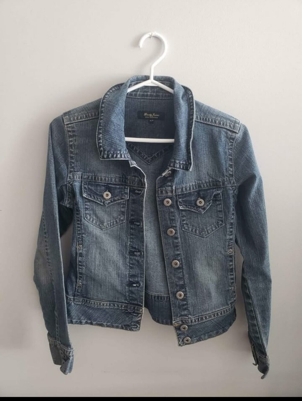 Women's Light Blue Denim Jacket - Casual Jean Coat